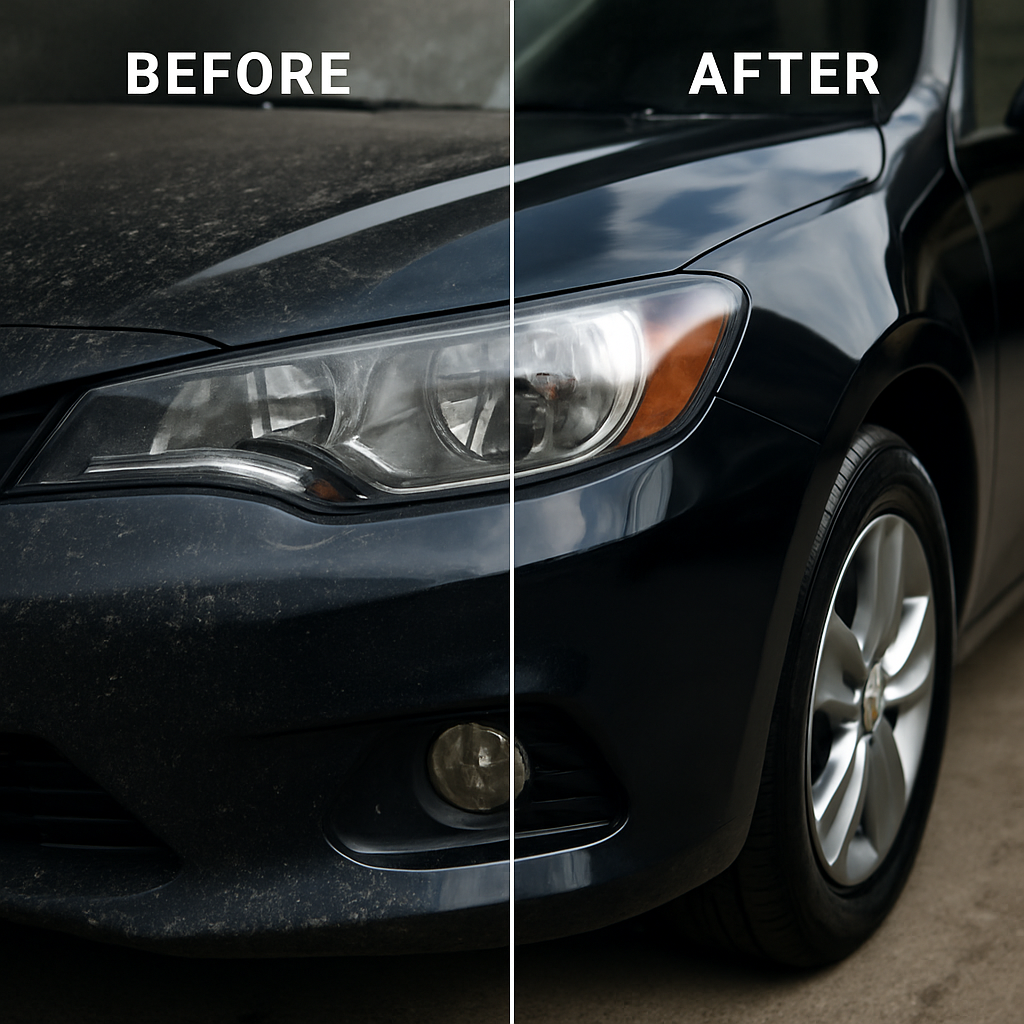 Before and after interior detailing in Peoria